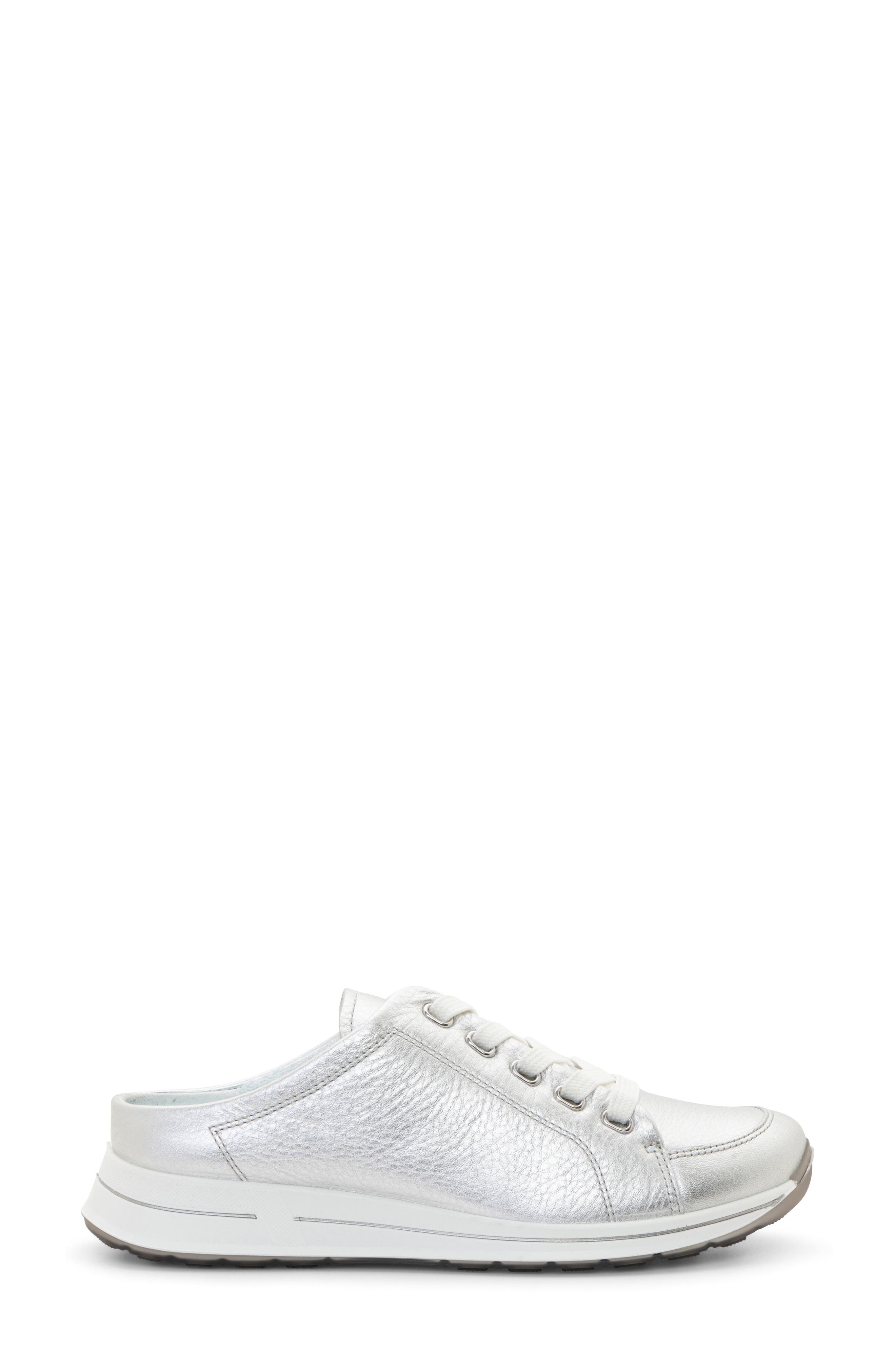 ara Orlando Sneaker, Alternate, color, Silver Metallic Leather