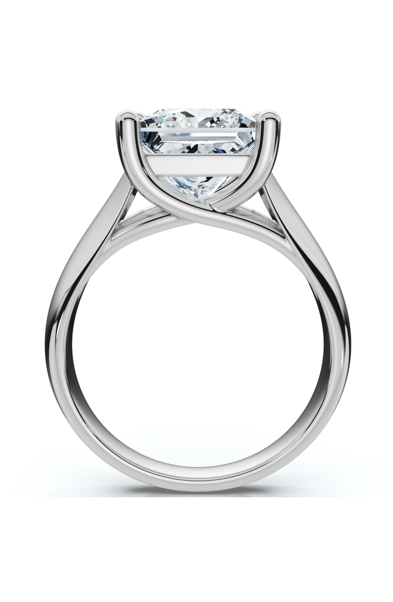 Bliss Diamond Certified 3Ct Celestia Princess Cut Diamond Engagement Ring 14k Gold Lab Grown, Alternate, color, 14K White Gold