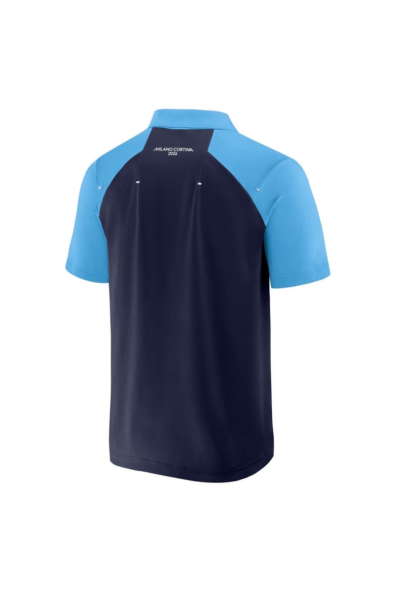 Men's Fanatics Navy Milano Cortina 2026 Winter Olympics Tech Raglan Quarter-Zip Polo, Alternate, color, Navy