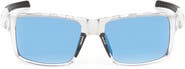adidas 55mm Mirrored Rectangular Sunglasses