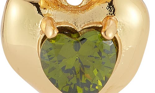Chloe & Madison Chloe And Madison Heart Hoop Earrings In Gold