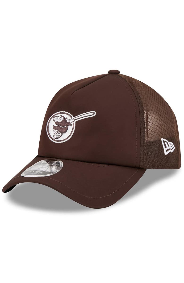 New Era Men's New Era Brown San Diego Padres 2026 Batting Practice Alternate Apex 9FORTY Adjustable Hat, Main, color, Brown