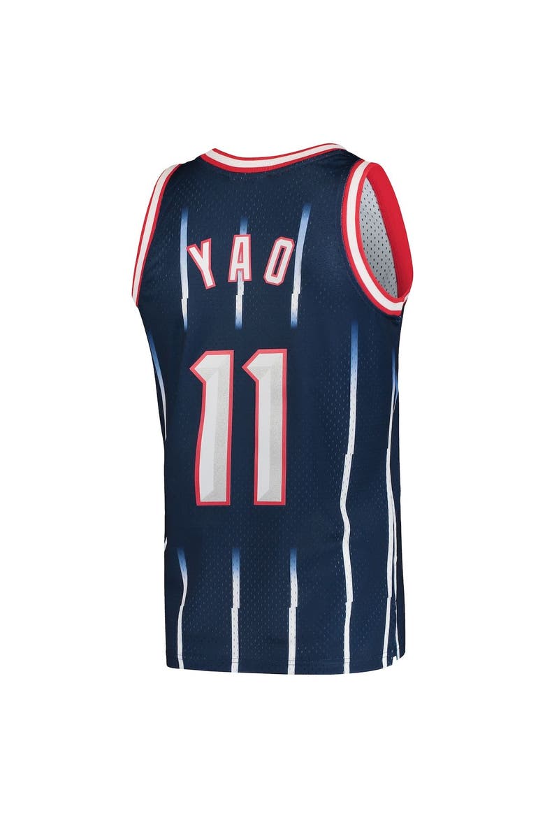 Men's Mitchell & Ness Yao Ming Navy Houston Rockets Hardwood Classics 2002-03 Swingman Jersey, Alternate, color, Navy