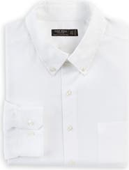 Oak Hill Premium by DXL Big & Tall Pinpoint Dress Shirt