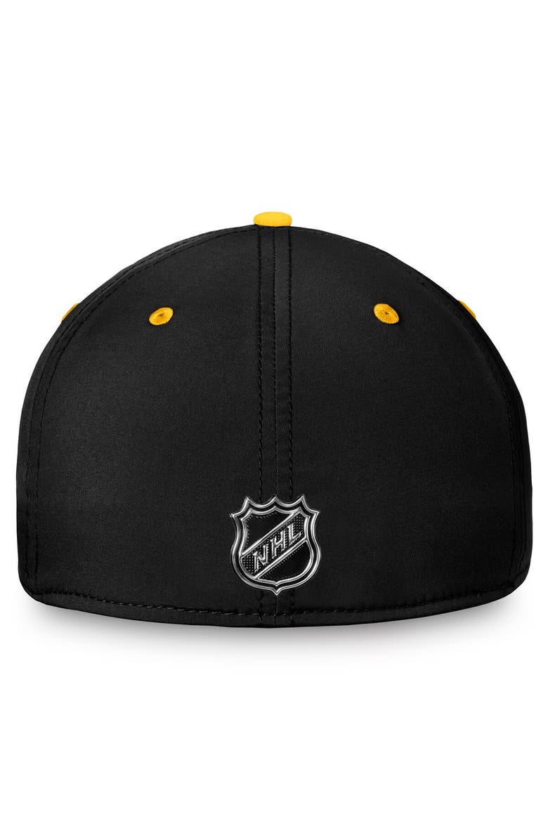 FANATICS Men's Fanatics Branded  Black/Gold Pittsburgh Penguins Authentic Pro Rink Two-Tone Flex Hat, Alternate, color, 