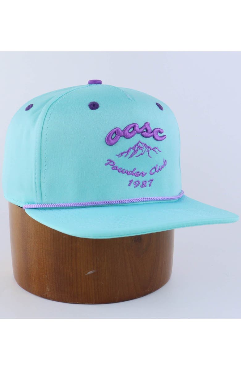 OOSC Powderclub Snapback - Aqua, Alternate, color, Aqua