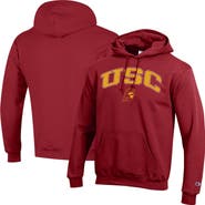 Champion Men's Champion  Crimson USC Trojans Arched Logo Fleece Pullover Hoodie