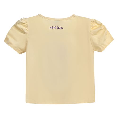 Mimi Tutu Unicorn-appliqué T-shirt In Yellow
