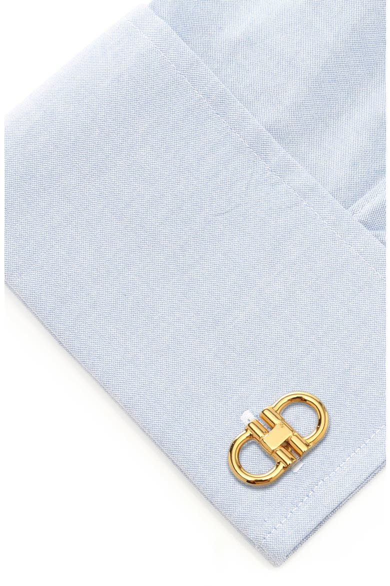 Horsebit Cuff Links & Shirt Studs Set, Alternate, color, GOLD