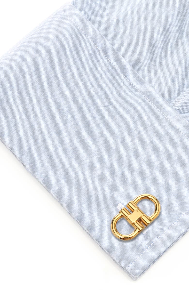 Cufflinks, Inc. Horsebit Cuff Links & Shirt Studs Set, Alternate, color, Gold