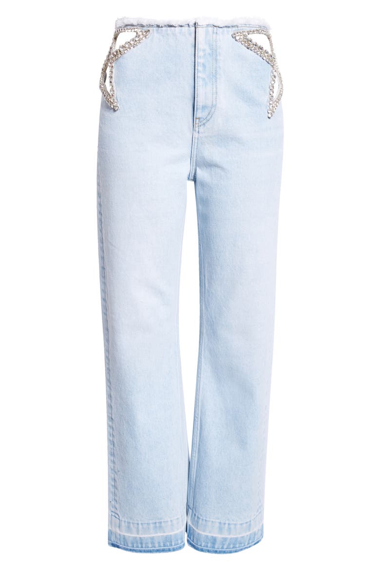 Crystal Star Cutout Denim Jeans (Women) | Nordstrom