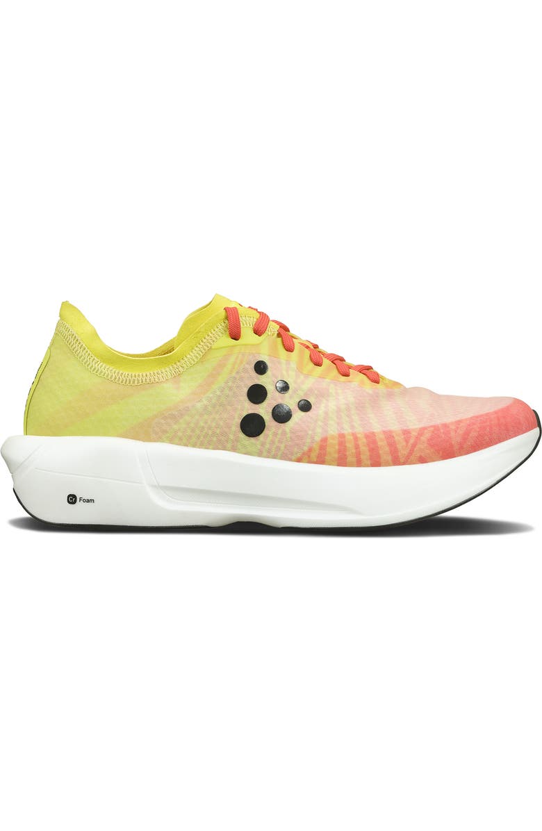 Craft Nordlite Carbon Speed Running Shoe, Main, color, Neon Light/ Inferno