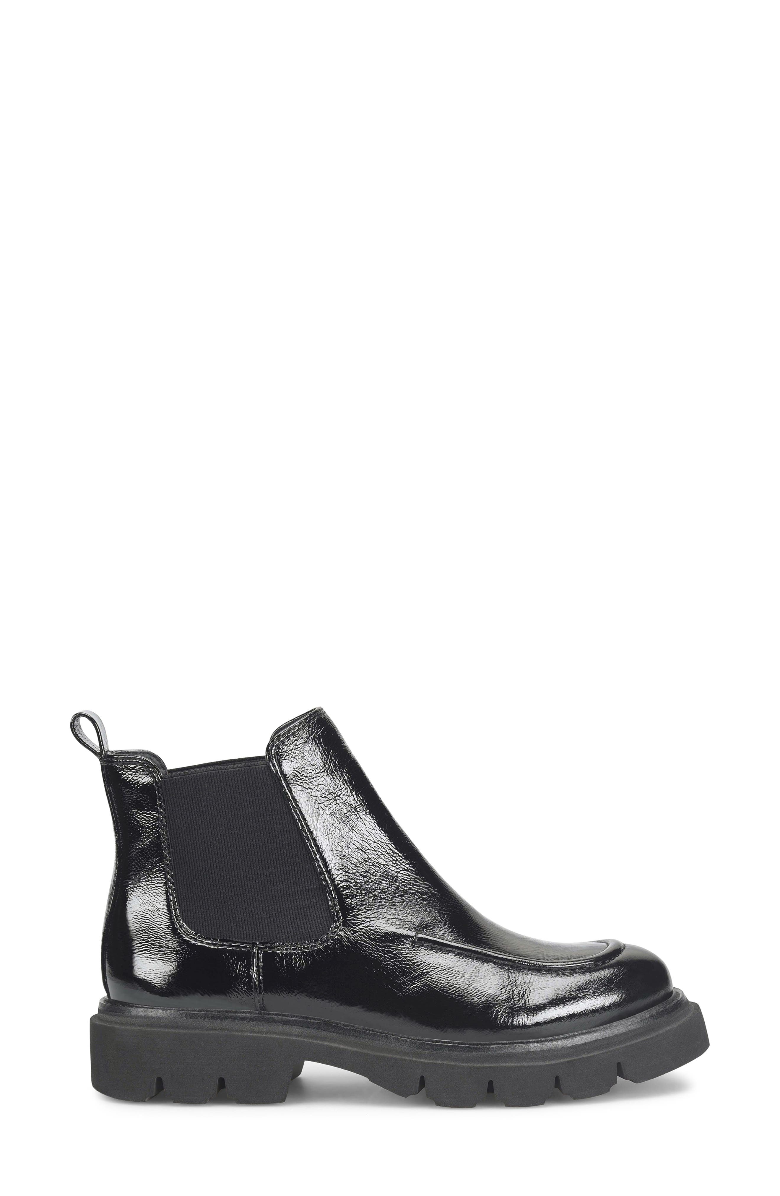 Söfft Samira Platform Chelsea Boot, Alternate, color, Black Patent