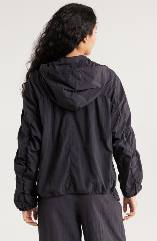 Zella Travel Lite Ruched Jacket In Blue