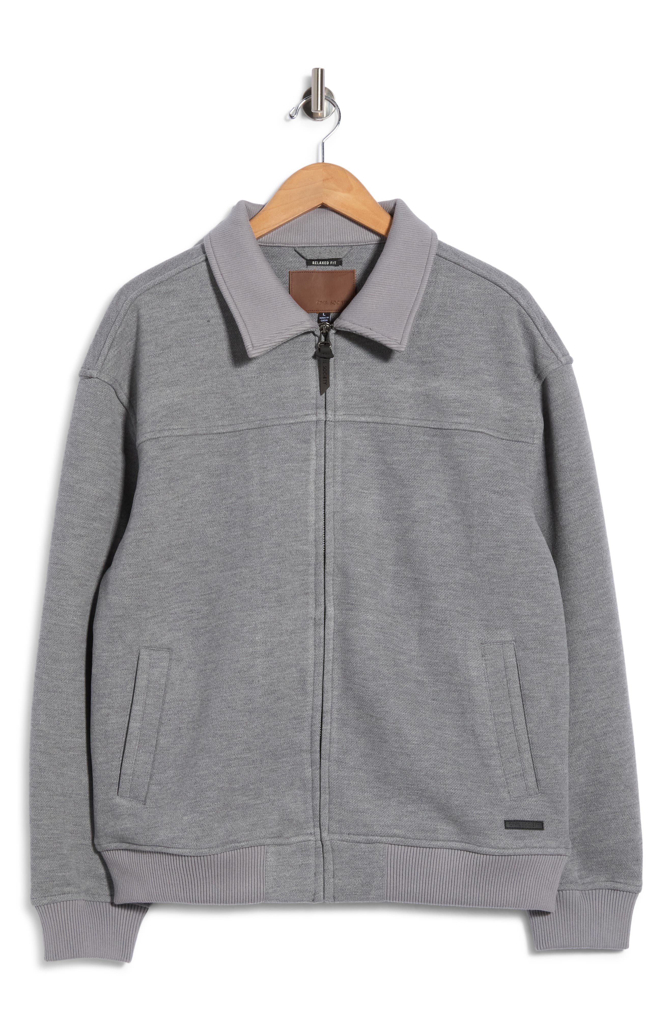 Relaxed Knit Flight Jacket