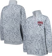 GAMEDAY COUTURE Women's Gameday Couture Heather Gray Georgia Bulldogs Leopard Quarter-Zip Sweatshirt