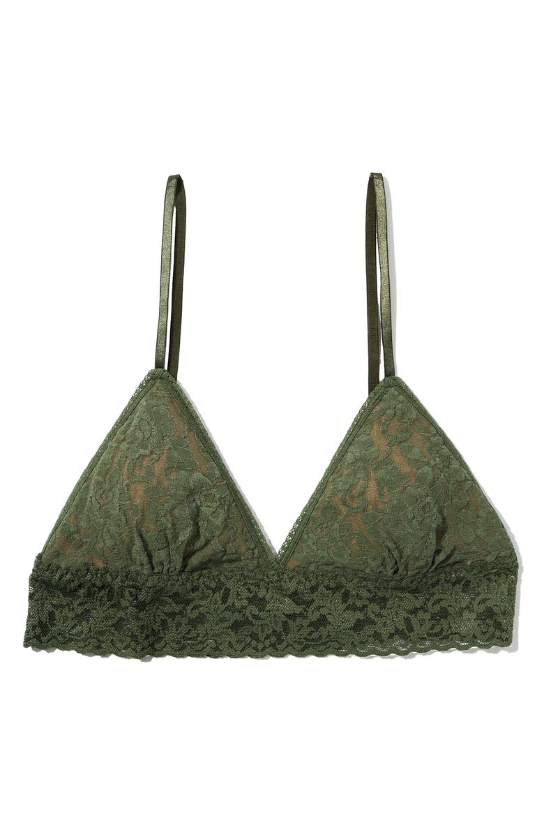 Hanky Panky Signature Lace Padded Bralette, Alternate, color, Herb Green