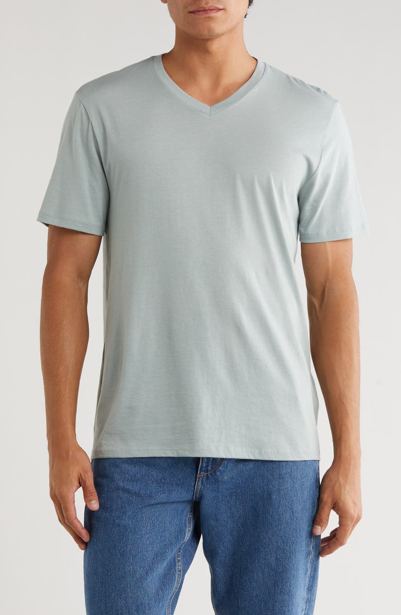 Vince V-Neck T-Shirt, Main, color, Marina