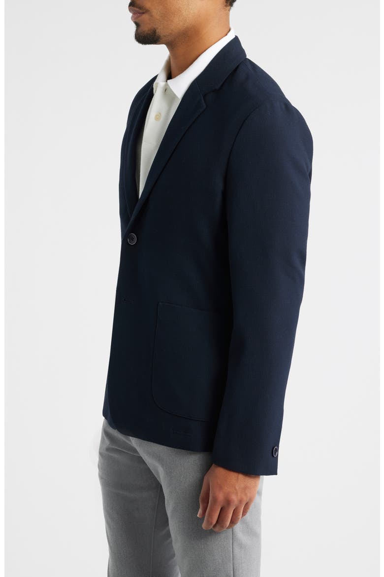 Shaw Navy Textured Stretch Sport Coat, Alternate, color, NAVY