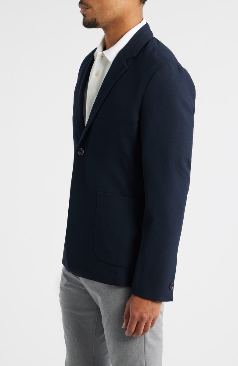 Robert Barakett Shaw Navy Textured Stretch Sport Coat, Alternate, color, Navy