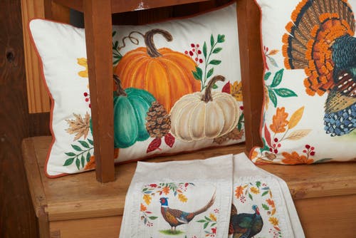 C & F Home C&f Home Gobble & Gather Turkey Towel In Animal Print
