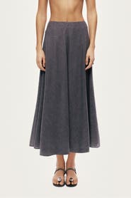Nocturne Flowing Midi Skirt