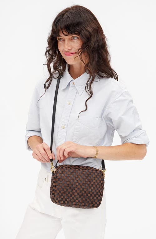 Clare V . Midi Sac Woven Crossbody Bag In Multi
