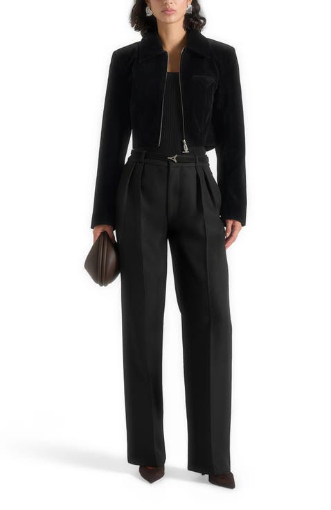 Adina Velvet Cropped Jacket