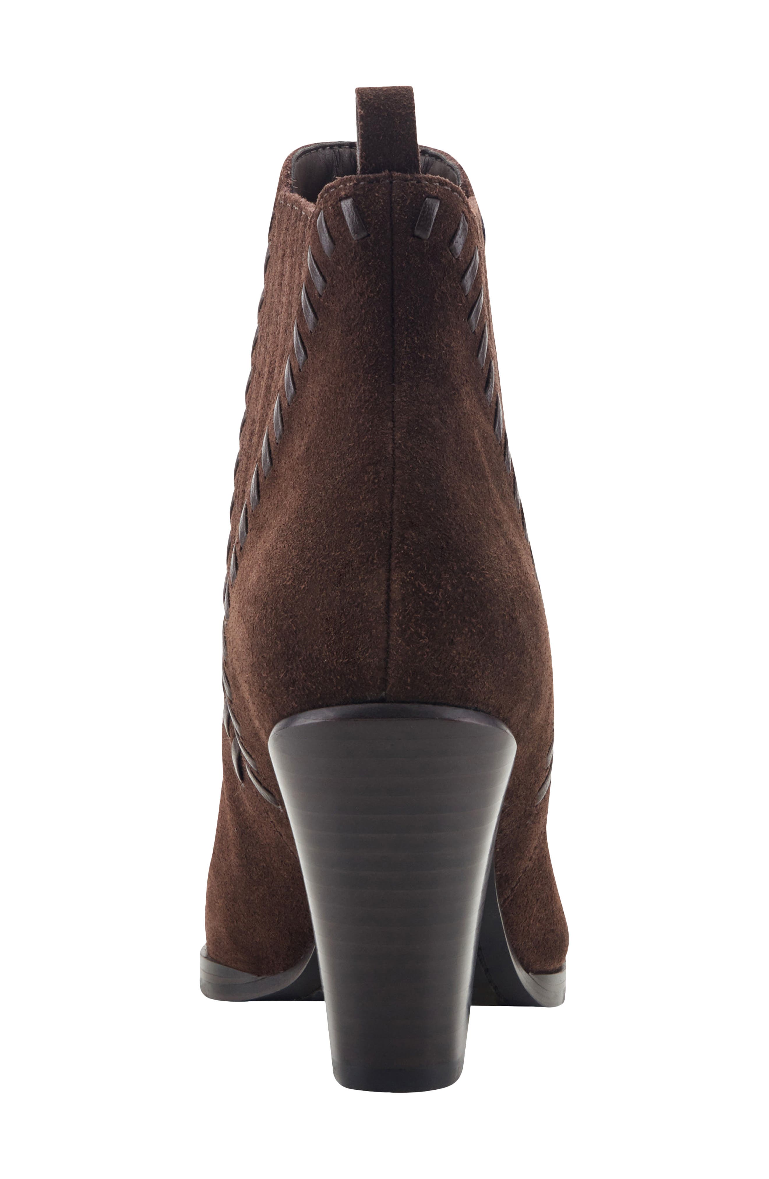 Alvira Bootie, Alternate, color, DARK BROWN