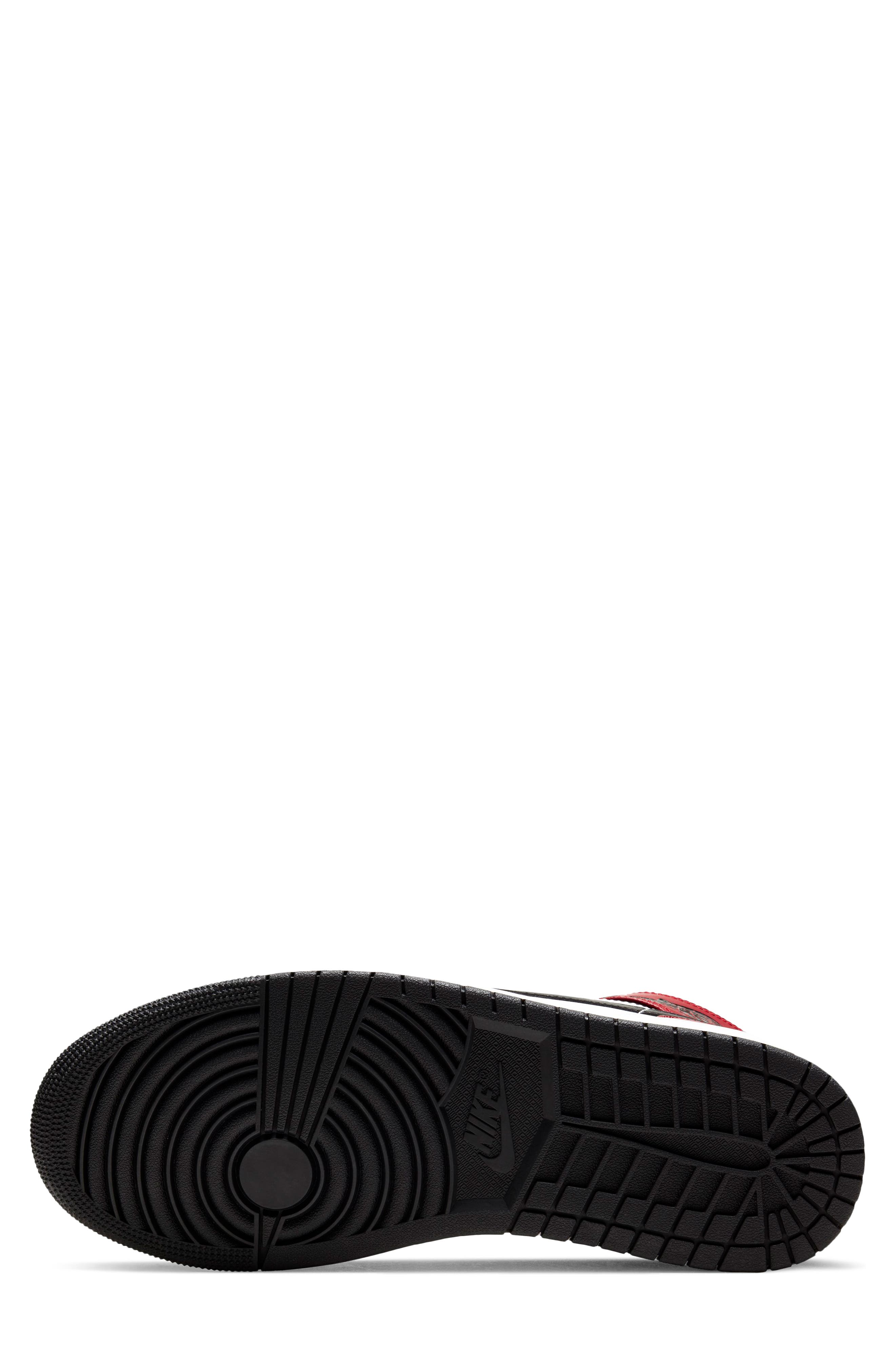 Air Jordan 1 Mid Basketball Sneaker, Alternate, color, 069 BLACK/BLACK