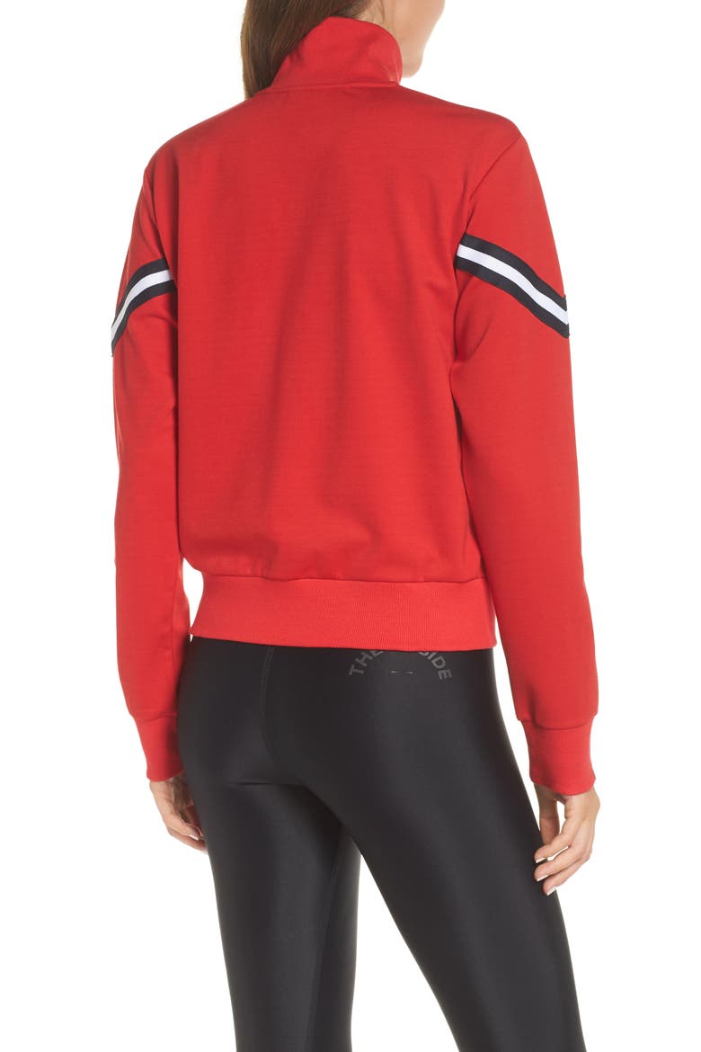 Margot Track Jacket, Alternate, color, RED