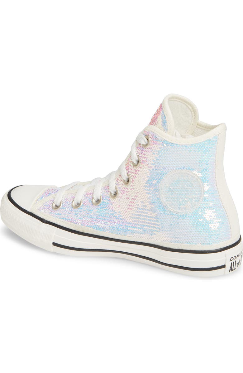 Converse Chuck Taylor<sup>®</sup> All Star<sup>®</sup> Sequin High Top Sneaker, Alternate, color,