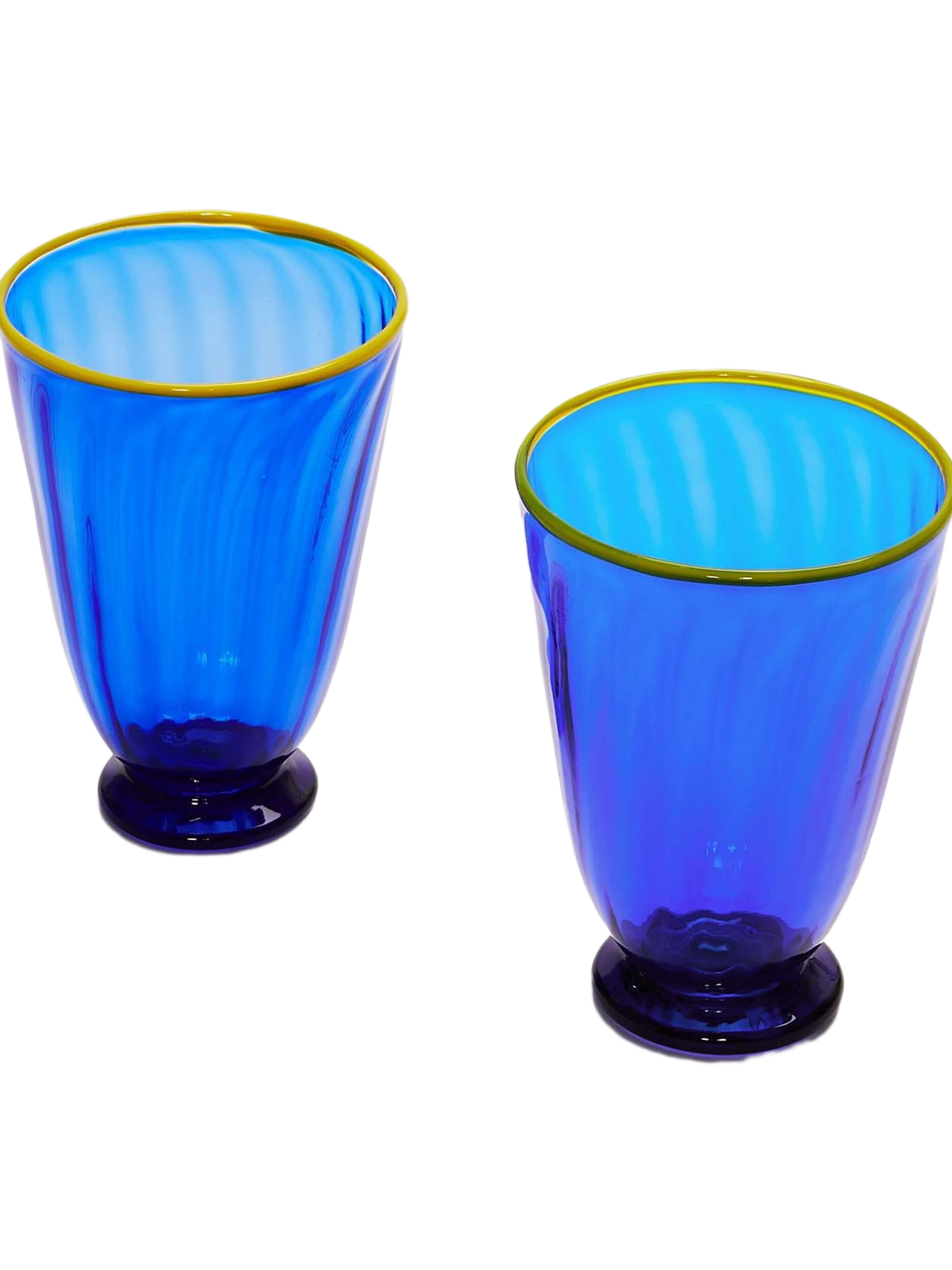 Verres à Vin Rainbow Jaune Set de 2 main image 1