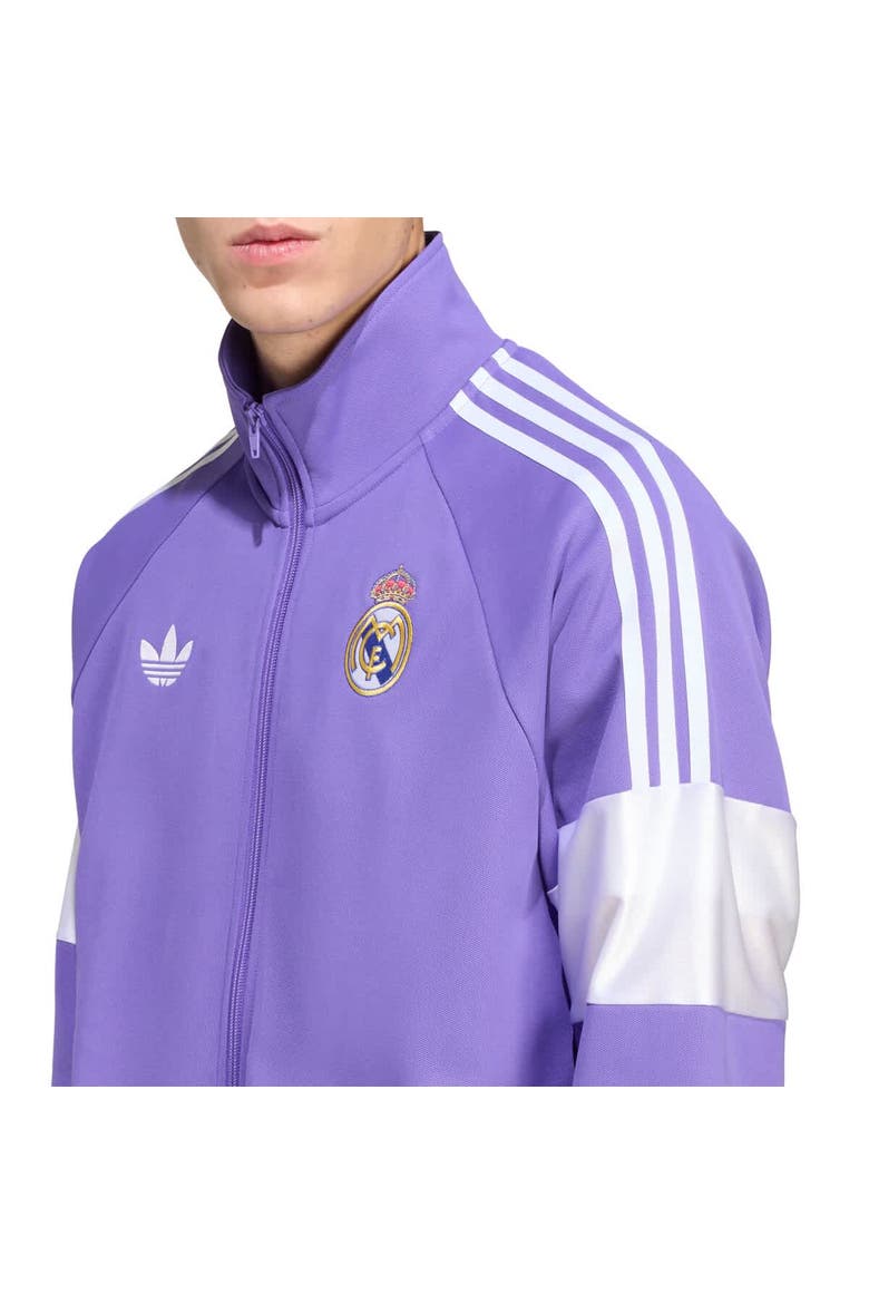 Men's adidas Purple Real Madrid Lifestyler Full-Zip Track Jacket, Alternate, color, Purple