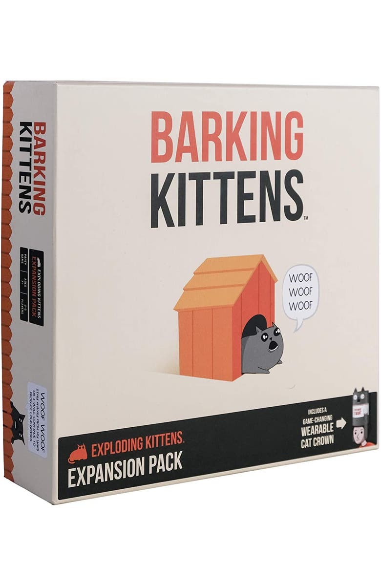 Exploding Kittens, Inc. Barking Kittens Expansion Pack Party Game, Main, color, 