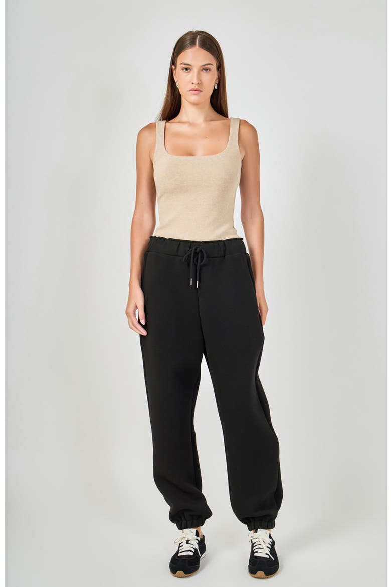 Pocketed Scuba Joggers, Alternate, color, BLACK