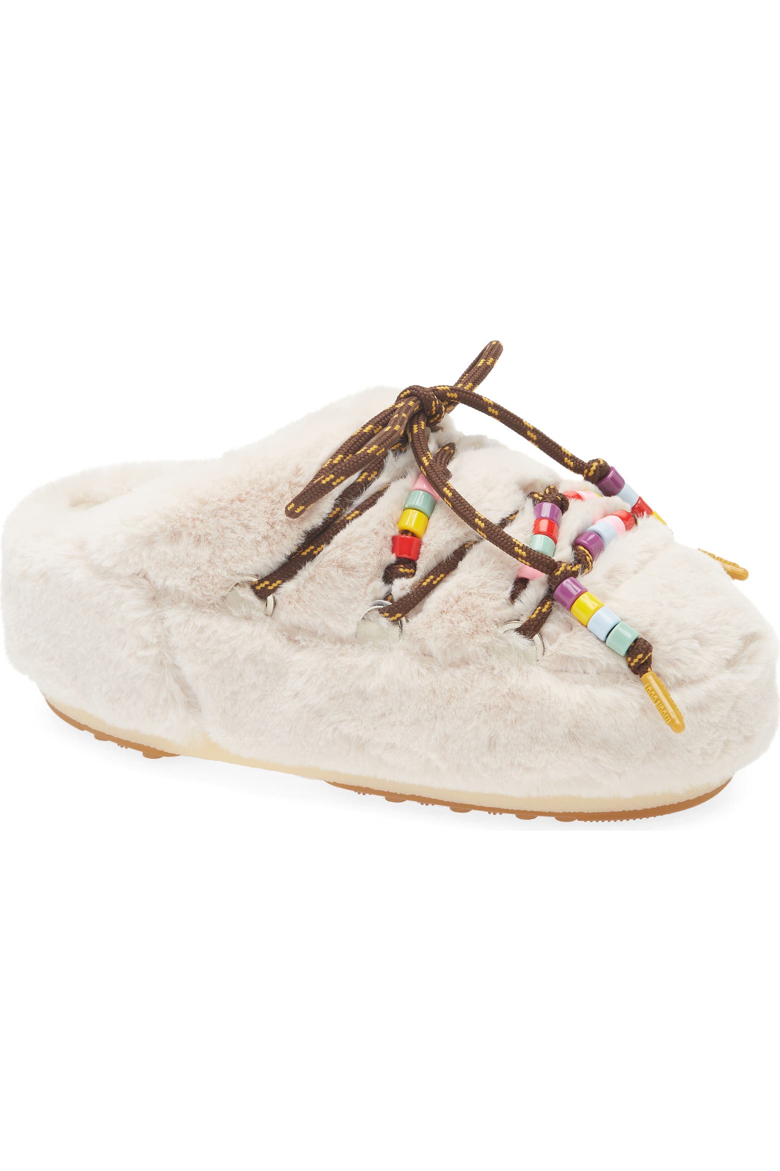 Moon Boot® Beaded Faux Fur Clog (Women) | Nordstromrack