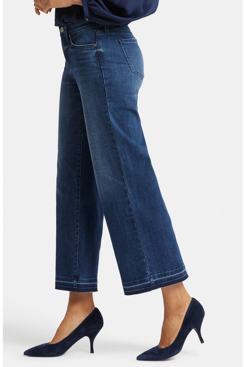 Teresa Release Hem Ankle Wide Leg Jeans, Alternate, color, MOONLIGHT