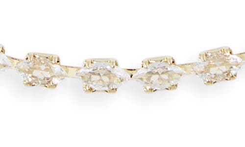 Nordstrom Rack Marquise Cz Tennis Necklace In Gold