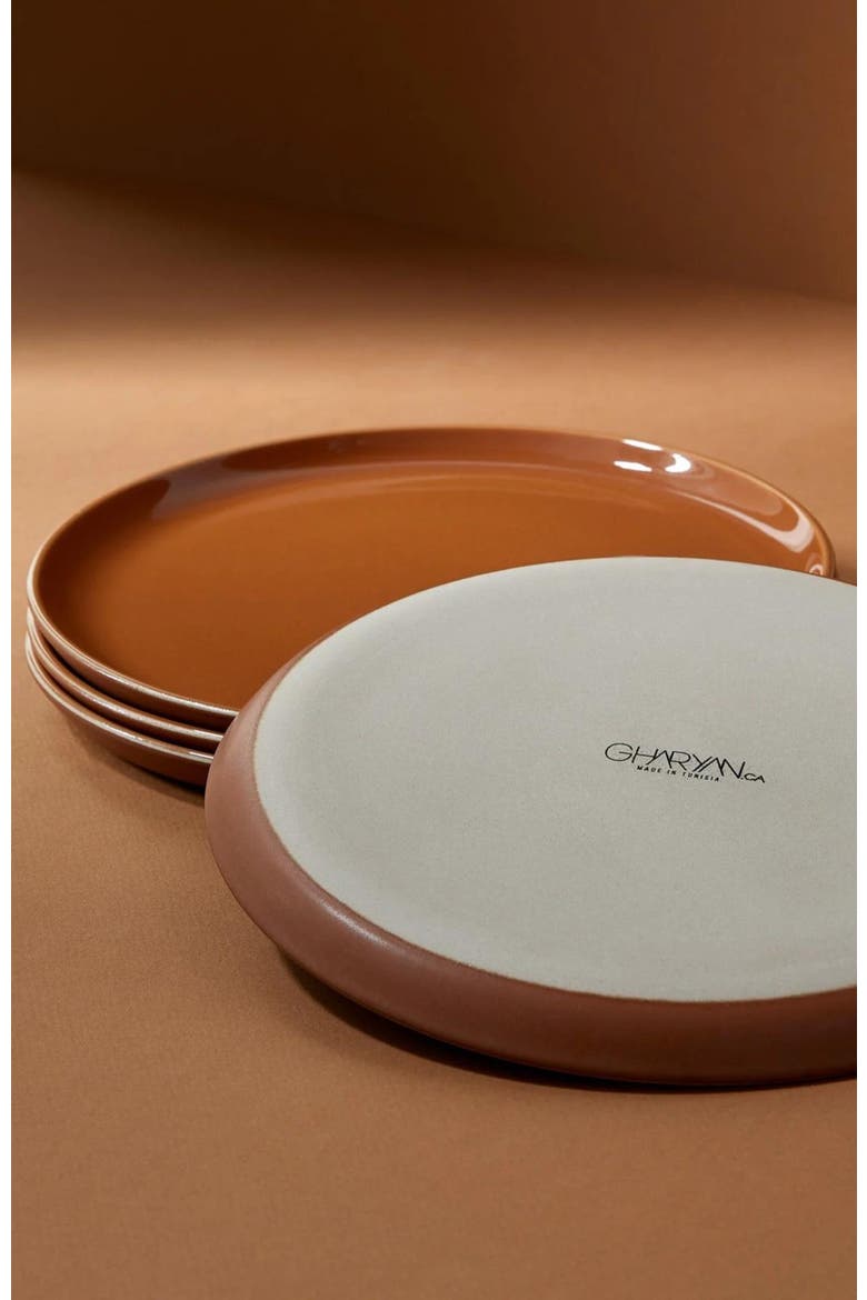 Tunisian Side Plates Set of 4, Alternate, color, Terracotta
