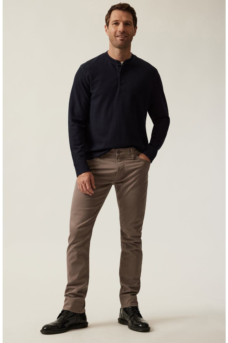 Long Sleeve Pima Cotton Blend Henley, Alternate, color, NAVY