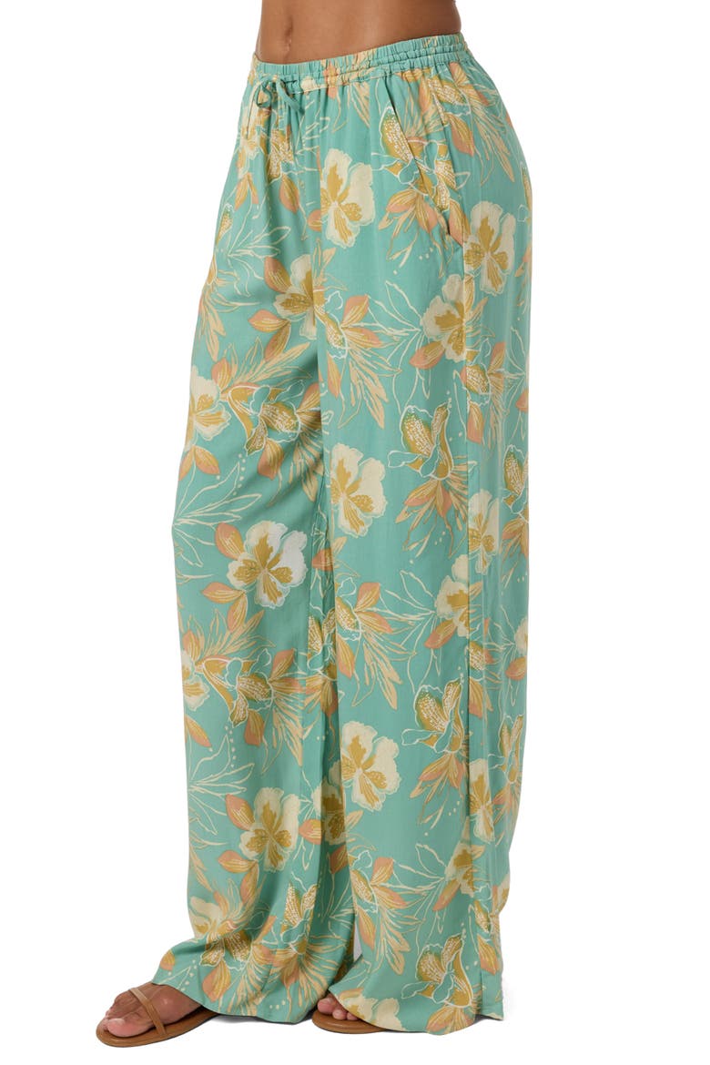 Rosalie Tiki Cover-Up Pants, Alternate, color, GREEN