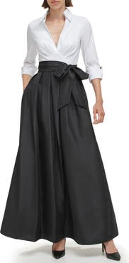 Jessica Howard Mixed Media Ballgown