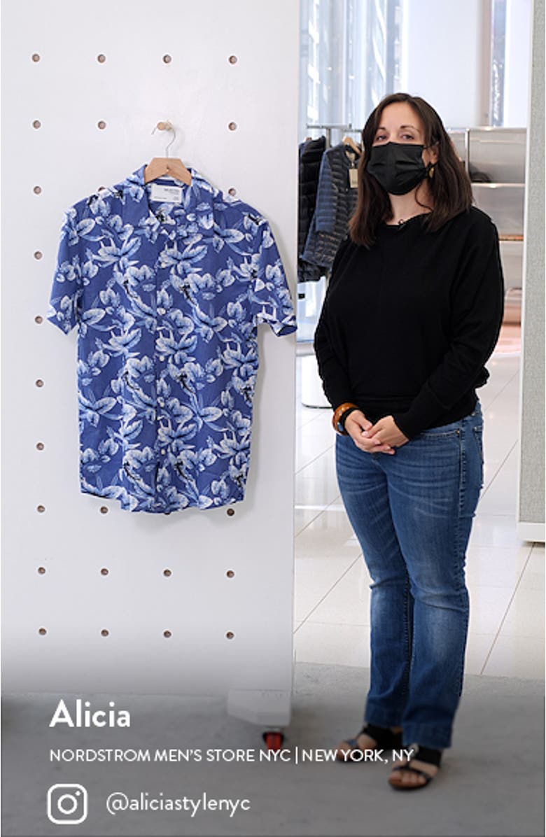 Men's Regular Fit Short Sleeve Button-Up Shirt, sales video thumbnail