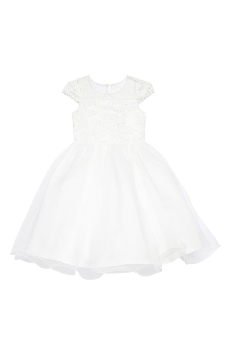 Us Angels The Tina Floral Lace Tulle Dress, Main, color,