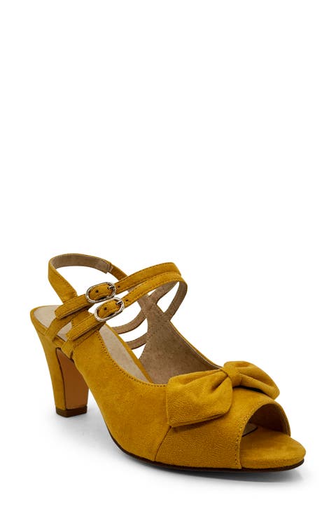 Lady Slingback Peep Toe Pump (Women)