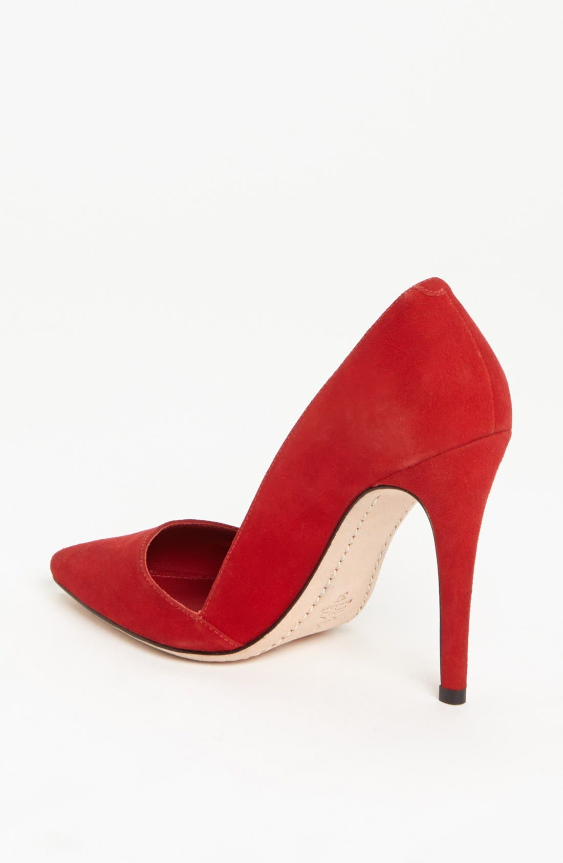 'Dina' Pump, Alternate, color, SCARLET SUEDE