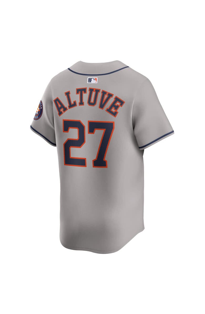 Nike Men's Nike Jose Altuve Gray Houston Astros Road Limited Player Jersey, Alternate, color,