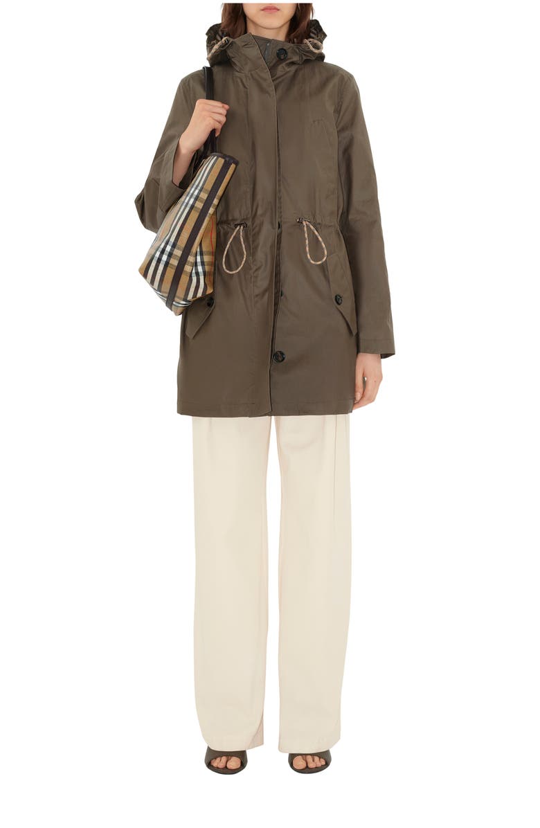 Burberry Coated Gabardine Parka, Main, color, 