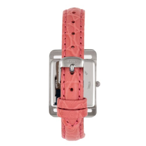 Bertha Marisol Swiss Mop Leather-band Watch In Coral
